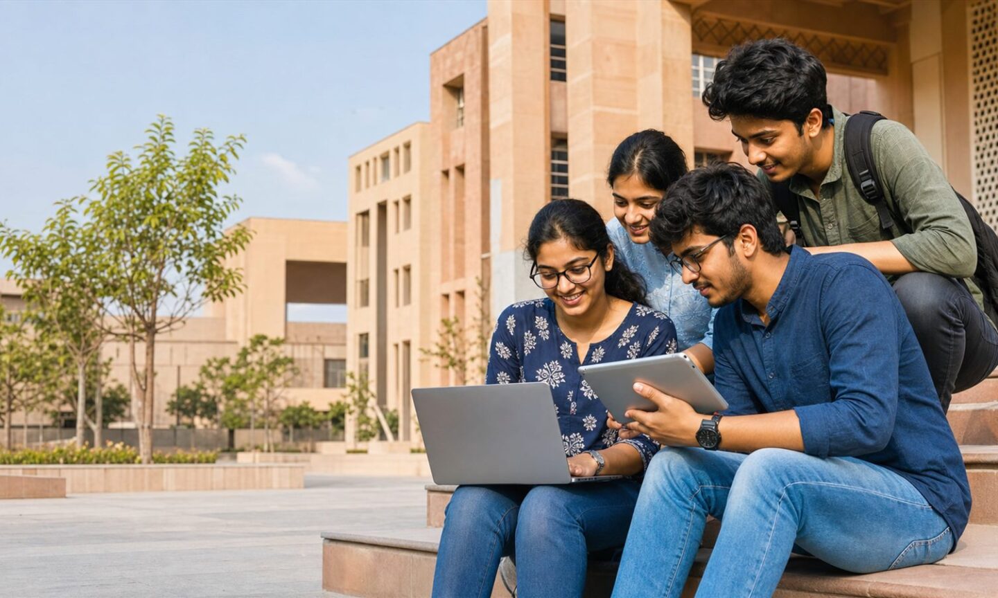 Undergraduate applicants reviewing the Central University of Karnataka online admission process