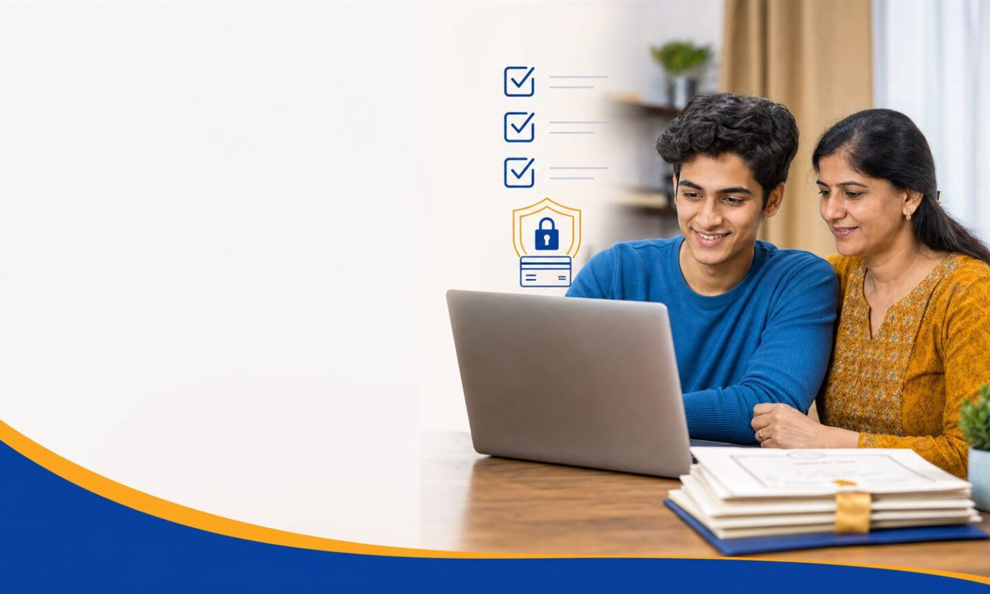 CUP undergraduate applicant and parent completing online admission fee payment