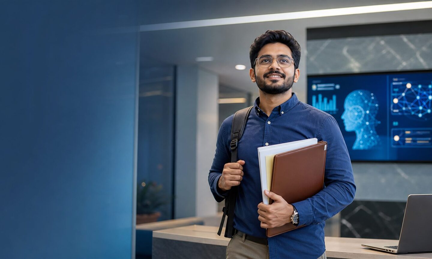 Technology professional carrying original documents for CUSAT MTech CSE Executive real-time admission