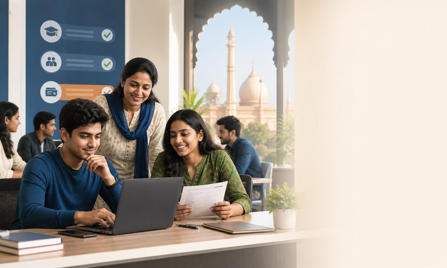 Lucknow University undergraduate applicants reviewing online choices, seat allotment and fee confirmation steps