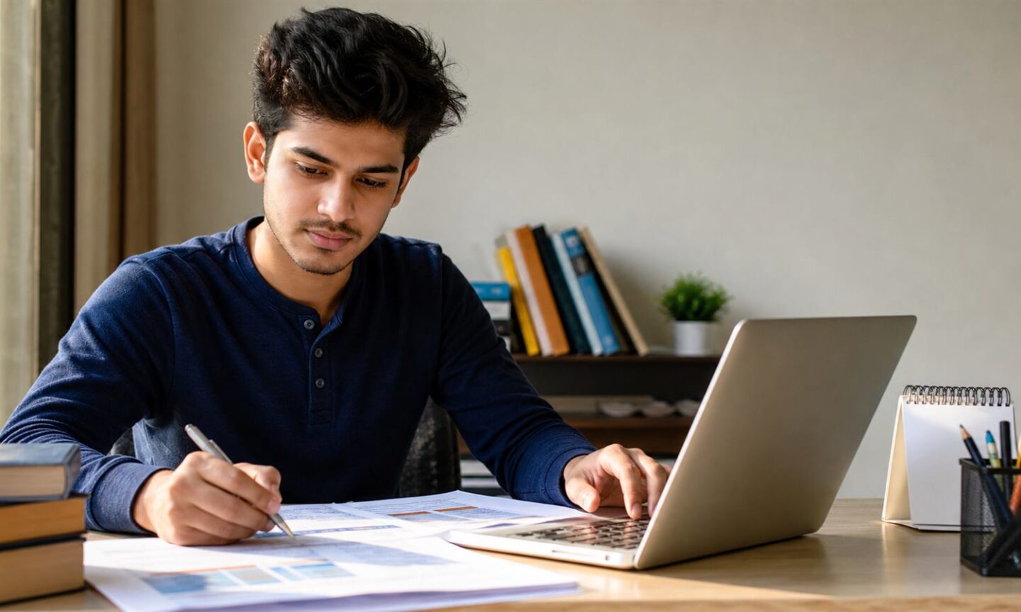 Indian engineering student reviewing OJEE counselling choices and reporting dates