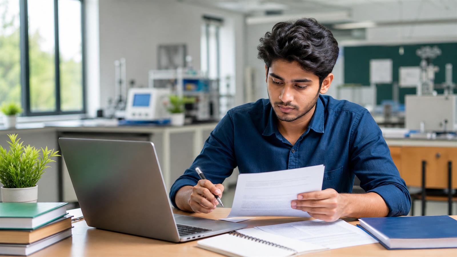 Indian postgraduate applicant reviewing SLIET 2026 admission deadlines and academic documents