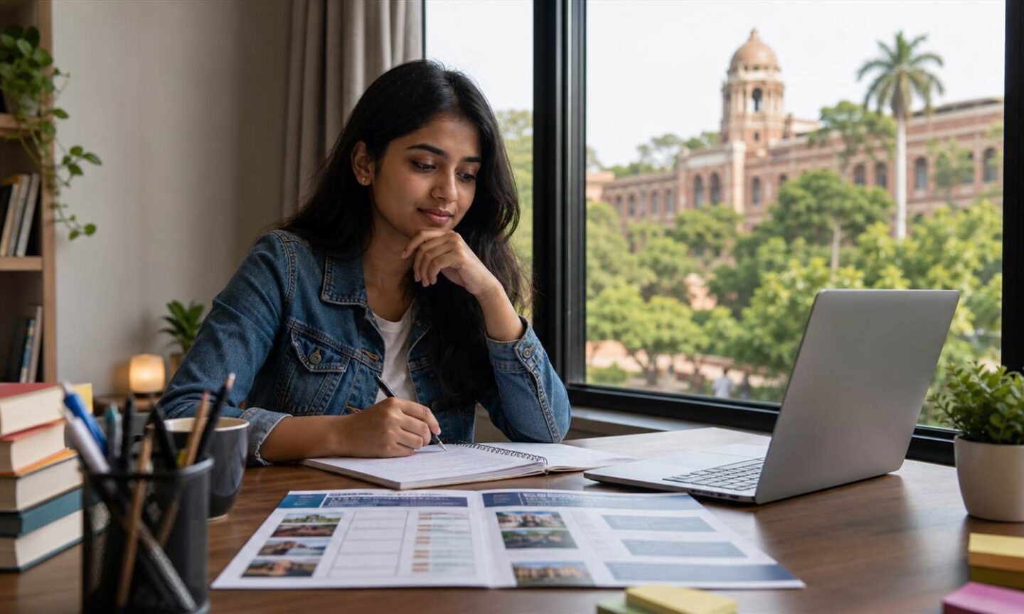 CUET applicant comparing University of Hyderabad undergraduate and integrated programmes