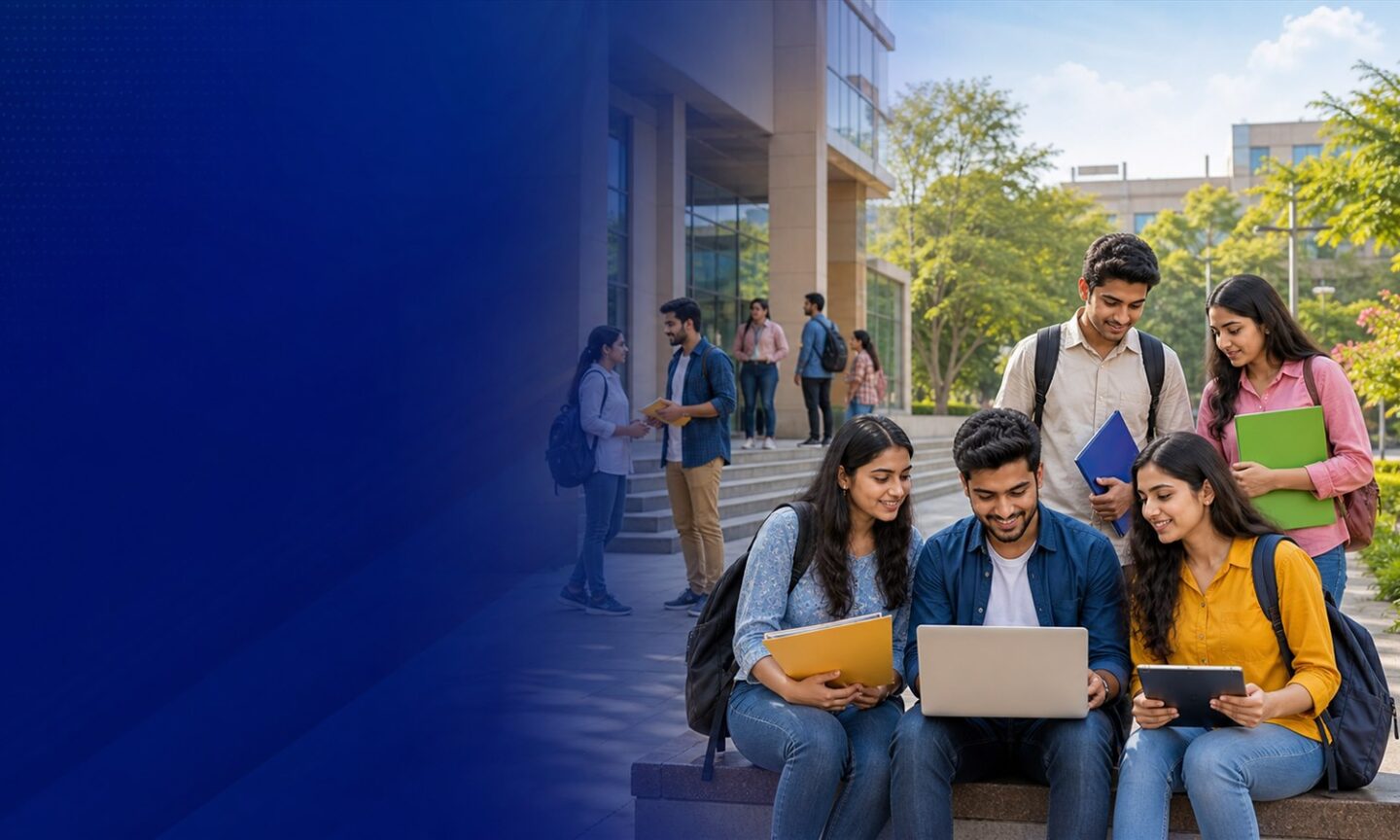 Indian students completing Delhi Teachers University non-CUET spot admission online